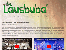 Tablet Screenshot of dielausbuba.de